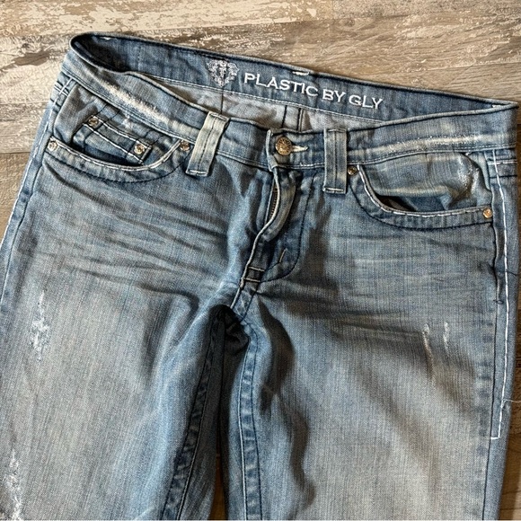 Women’s Plastic by Gly Light wash Flare Bootcut Jeans - Size 29 - Picture 3 of 8